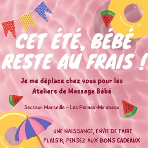 Ateliers massage bébé à domicile